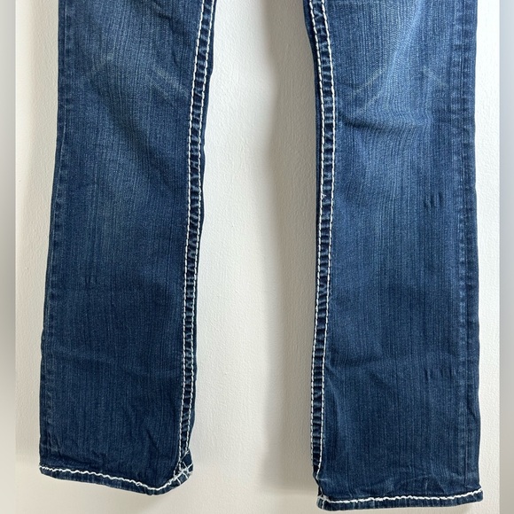 Ladies Rhinestone Embroidered Bootcut Denim Jeans LA Idol USA Jeans. Size 5 - Picture 4 of 12